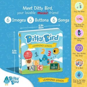 Ditty Bird Musical Books for Toddlers | Fun Children's Nursery Rhyme Book