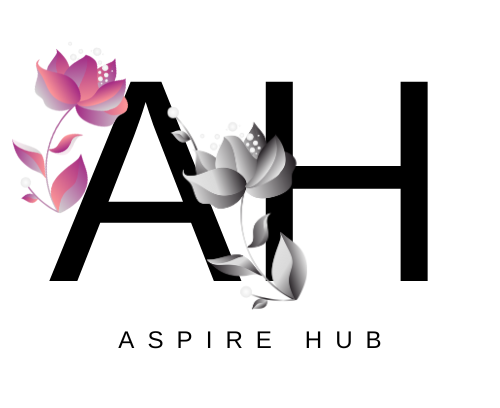 Custom made logo for aspirehub.lovestoblog.com